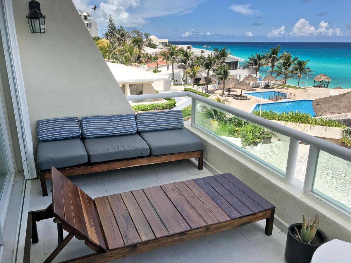 Apartment On The Beach With Terrace Ocean View, Brisas Cancun 01 By Beach & Ocean Apartments المظهر الخارجي الصورة