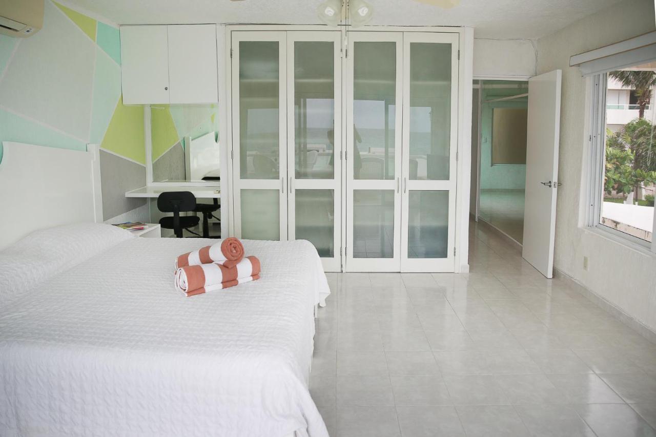 Apartment On The Beach With Terrace Ocean View, Brisas Cancun 01 By Beach & Ocean Apartments المظهر الخارجي الصورة